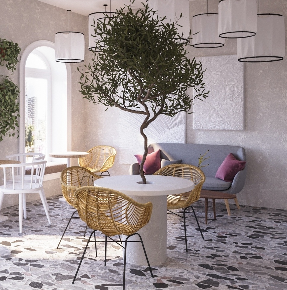 <span style="font-weight: bold;">
Дизайн интерьера кафе</span>